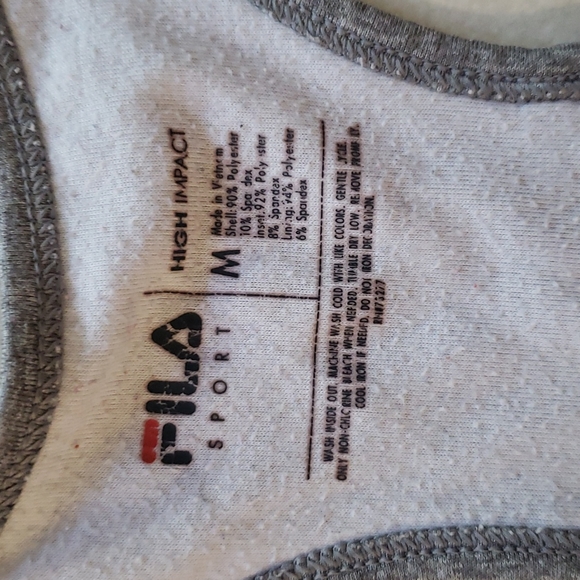 Fila Performance Running Sports Bra size M - Picture 2 of 5
